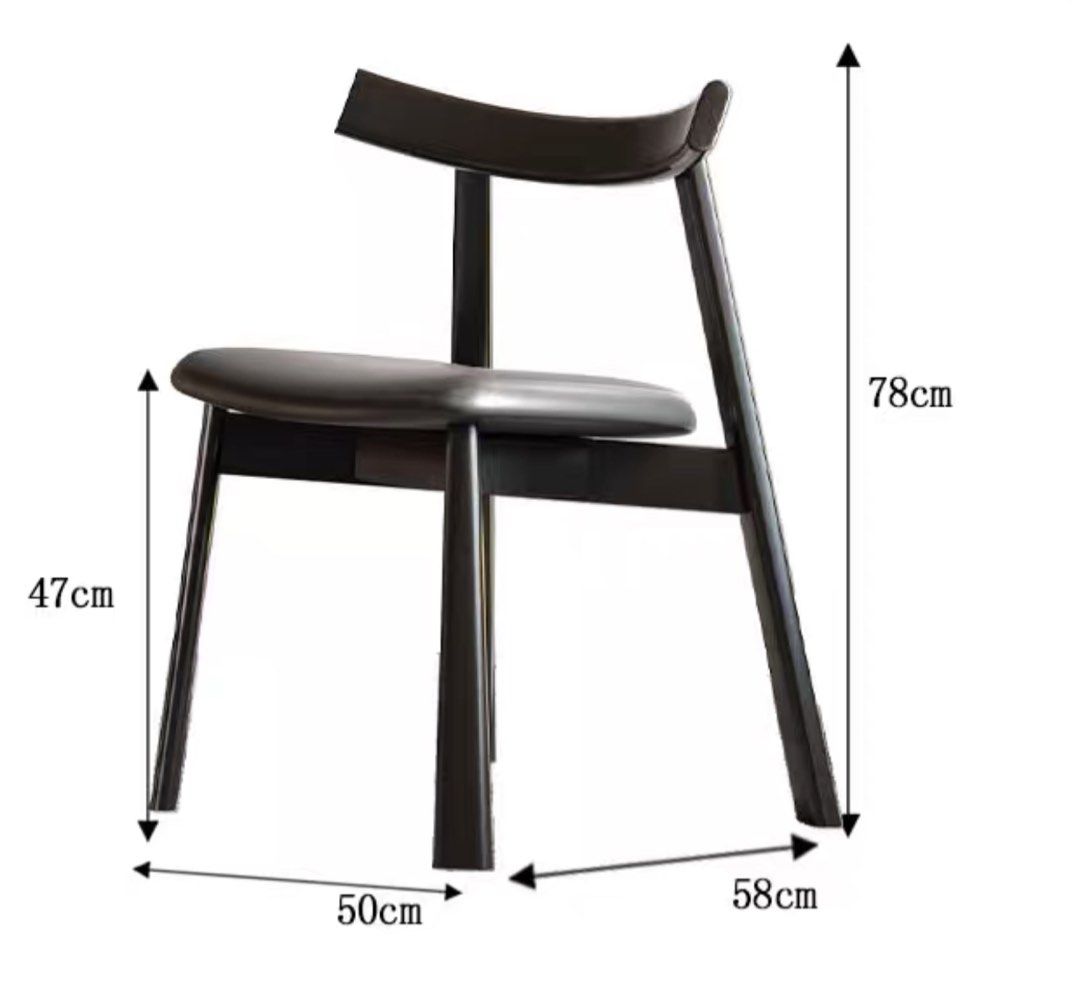 KORVAC Modern Leather Dining Chair - Radical Homes Singapore