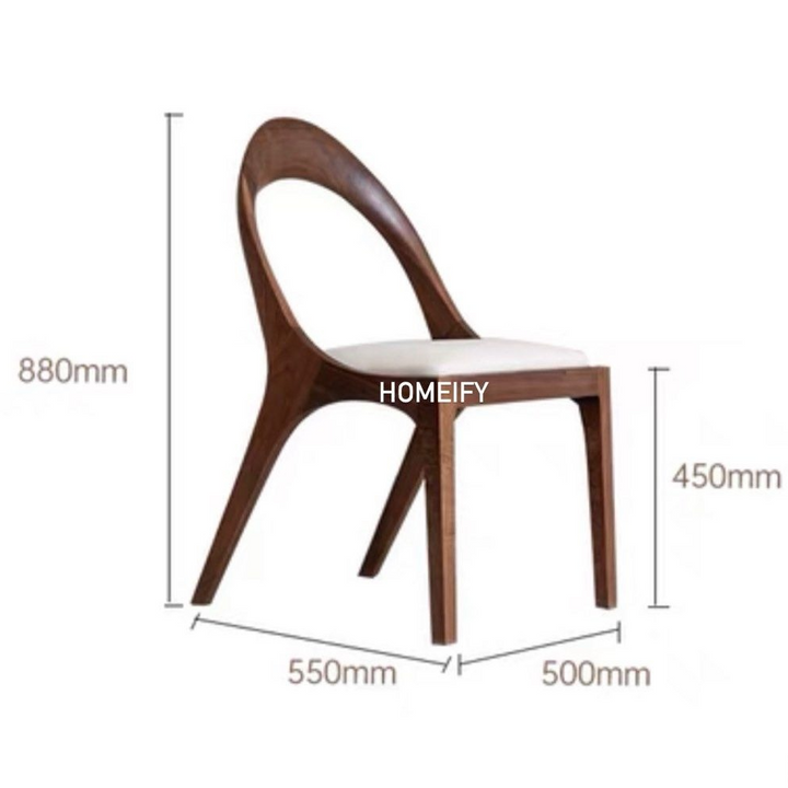 NOYER Black Walnut Dining Set with Lazy Susan - Cassa Haus Singapore