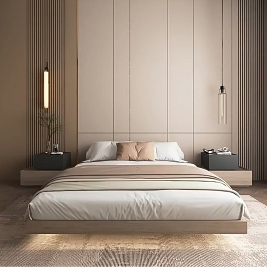 MAVI Modern Floating LED Bedframe - Cassa Haus Singapore