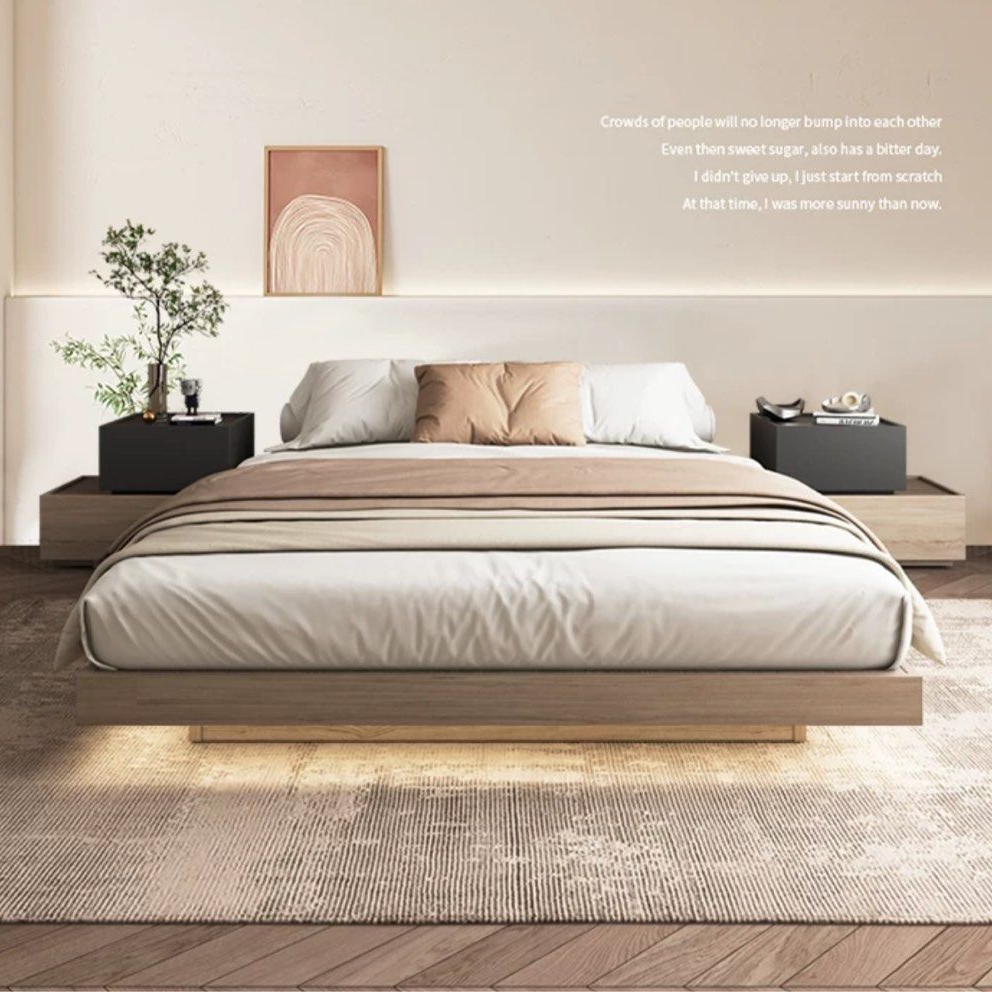 MAVI Modern Floating LED Bedframe - Cassa Haus Singapore