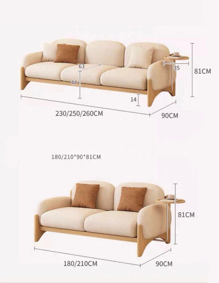 HAYAMI Japandi Boucle Sofa - Radical Homes Singapore