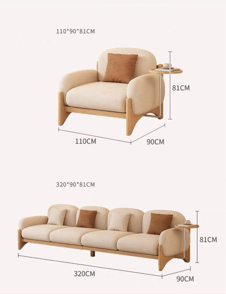 HAYAMI Japandi Boucle Sofa - Radical Homes Singapore