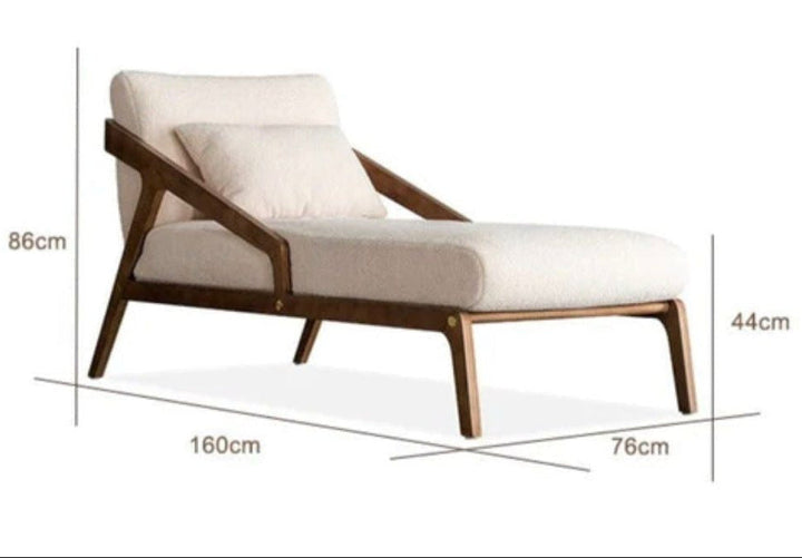 SABINE Plush Chaise - Radical Homes Singapore