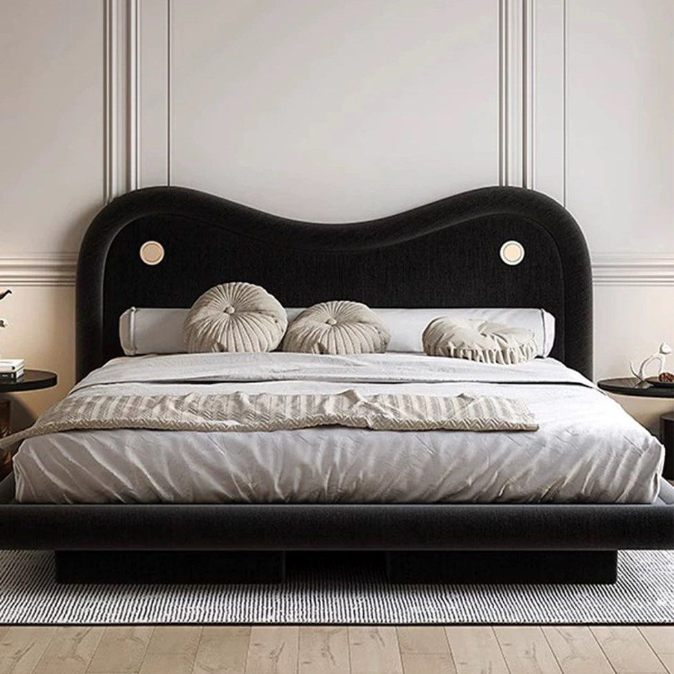 NICKE Modern Velvet Bedframe - Radical Homes Singapore