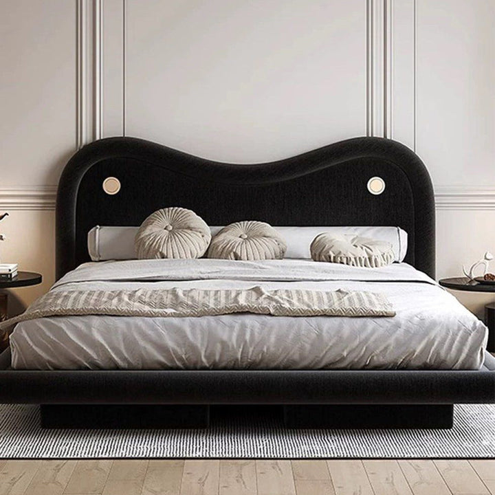 NICKE Modern Velvet Bedframe - Radical Homes Singapore
