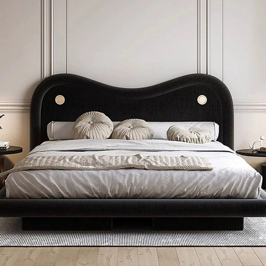 NICKE Modern Velvet Bedframe - Radical Homes Singapore