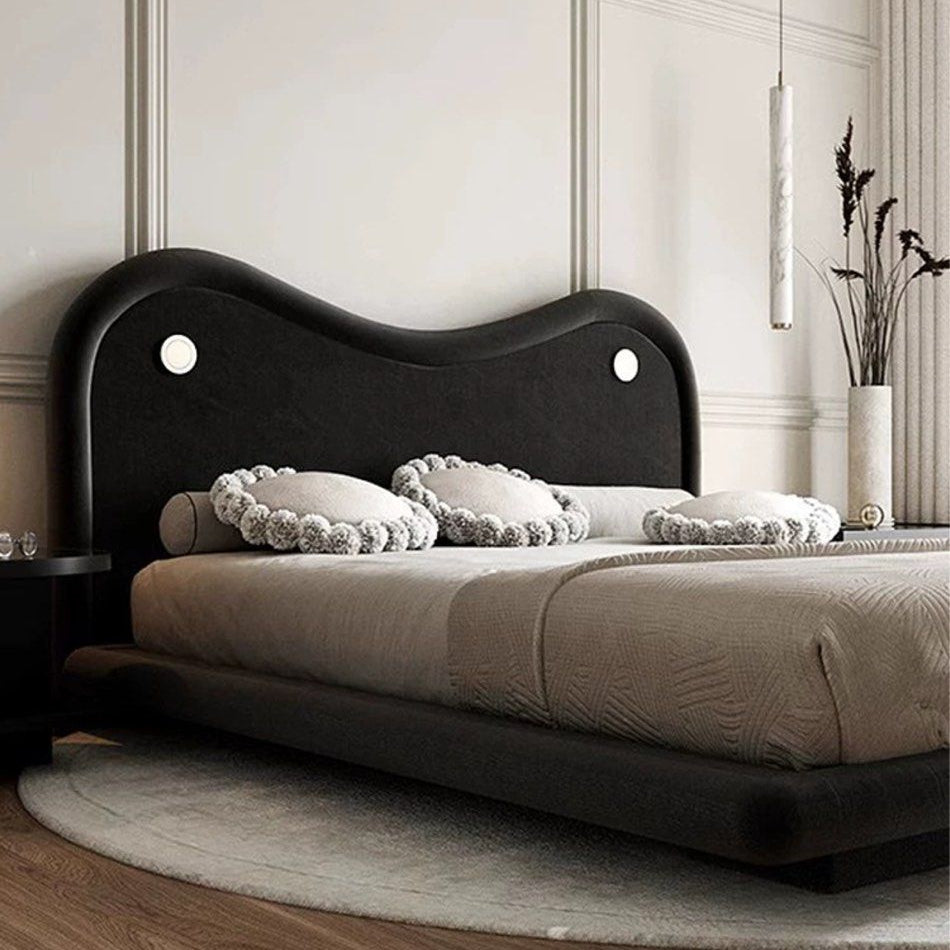 NICKE Modern Velvet Bedframe - Radical Homes Singapore