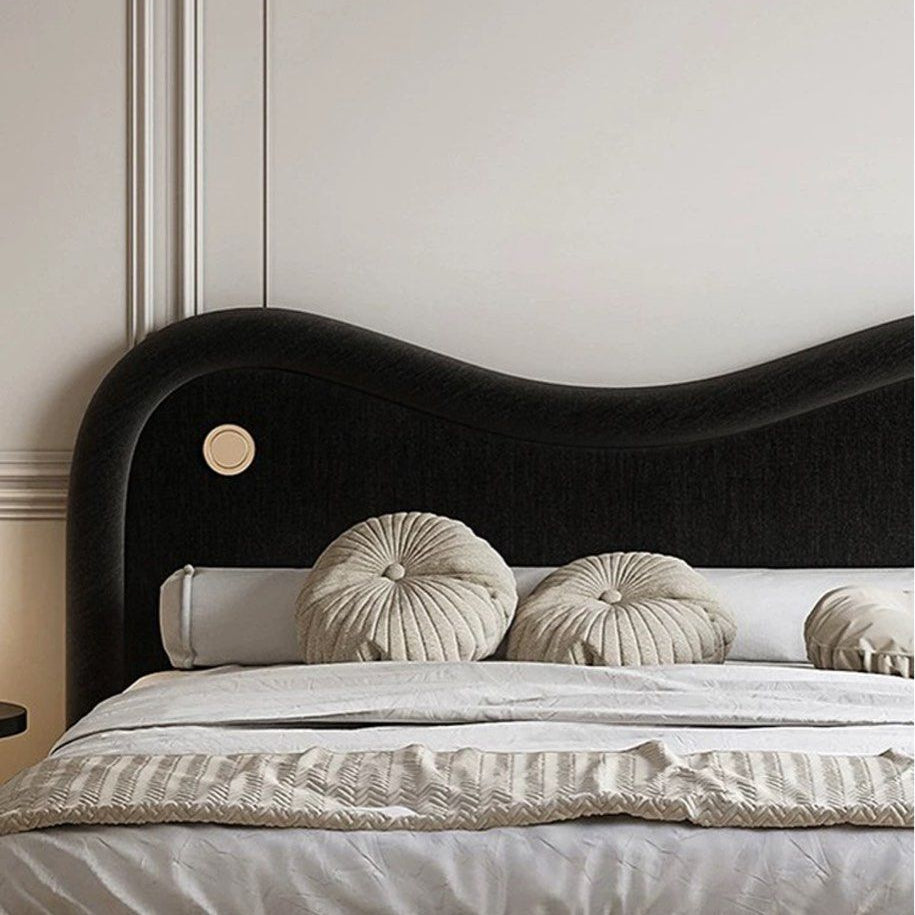 NICKE Modern Velvet Bedframe - Radical Homes Singapore