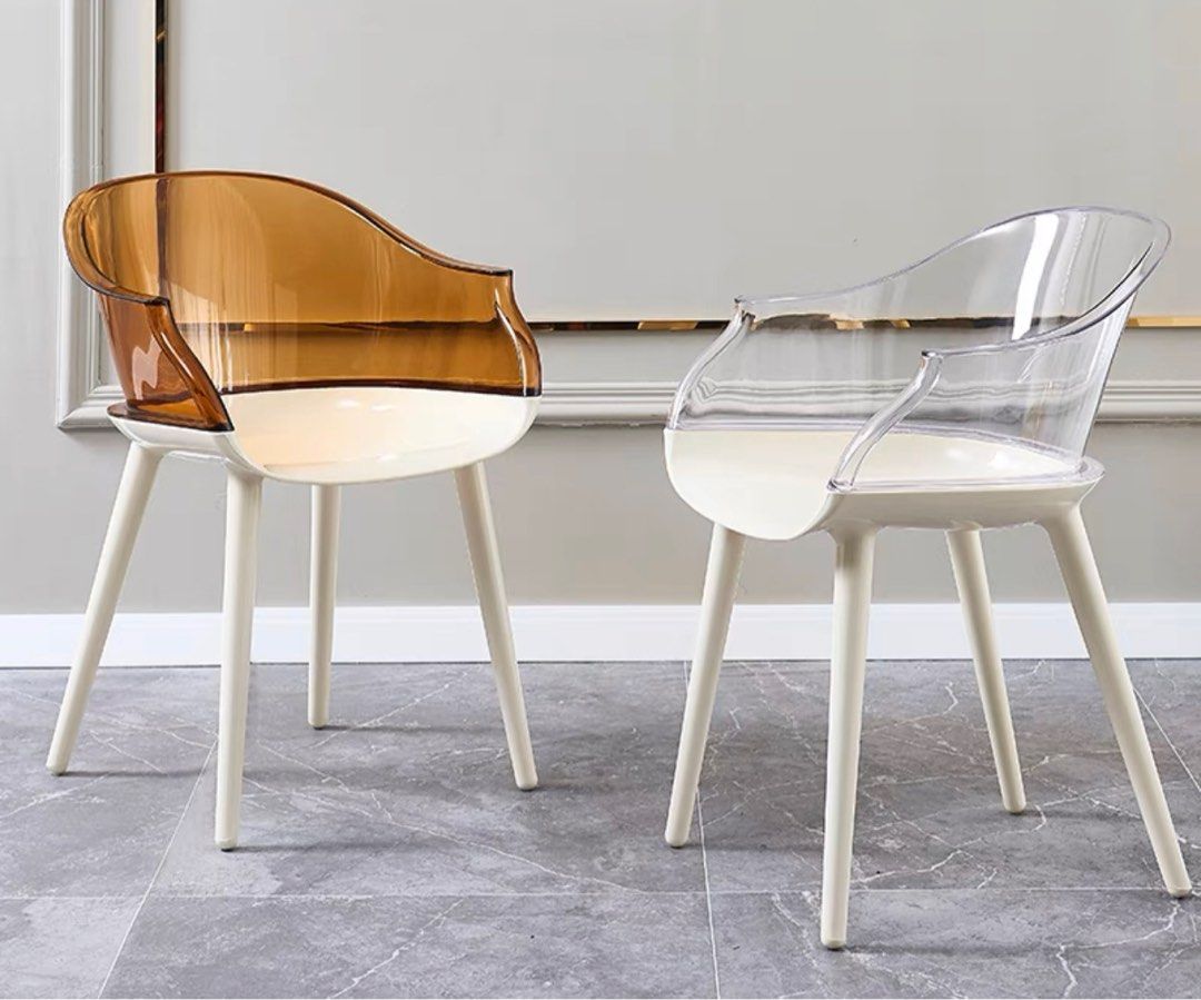 BLEVIN Modern Acrylic Dining Chair - Radical Homes Singapore