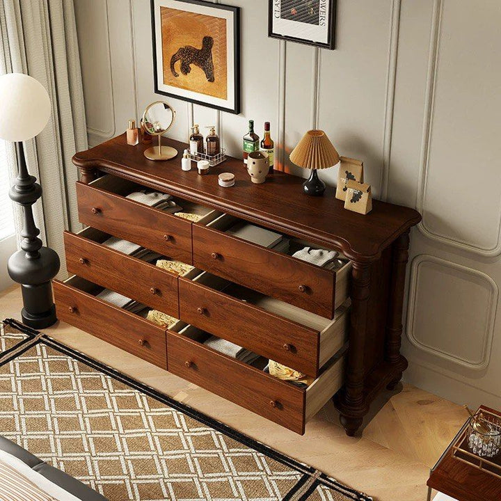 NAIN Victorian Walnut Chest Of Drawers - Radical Homes Singapore