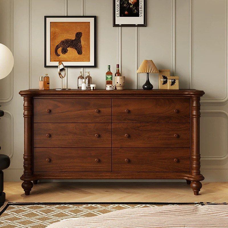 NAIN Victorian Walnut Chest Of Drawers - Radical Homes Singapore
