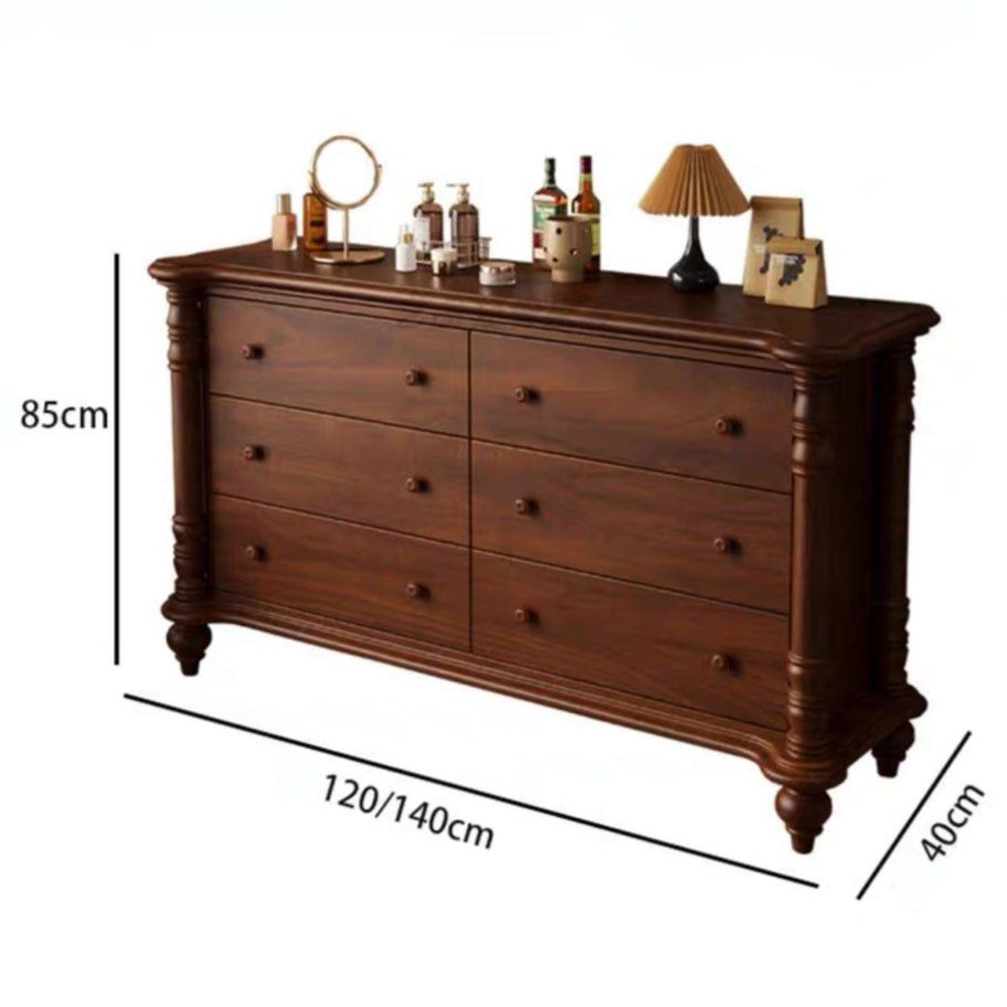 NAIN Victorian Walnut Chest Of Drawers - Radical Homes Singapore
