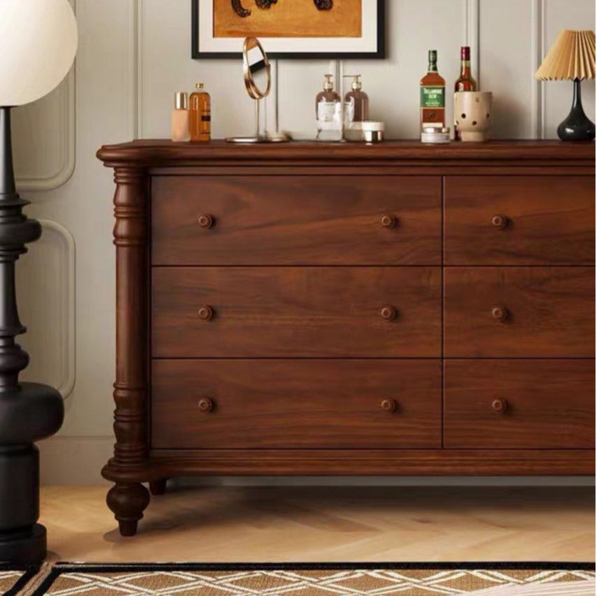 NAIN Victorian Walnut Chest Of Drawers - Radical Homes Singapore