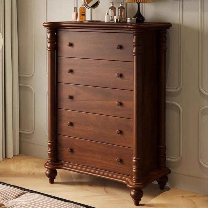 NAIN Victorian Walnut Chest Of Drawers - Radical Homes Singapore