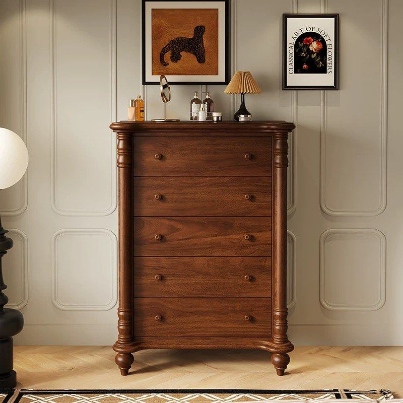 NAIN Victorian Walnut Chest Of Drawers - Radical Homes Singapore