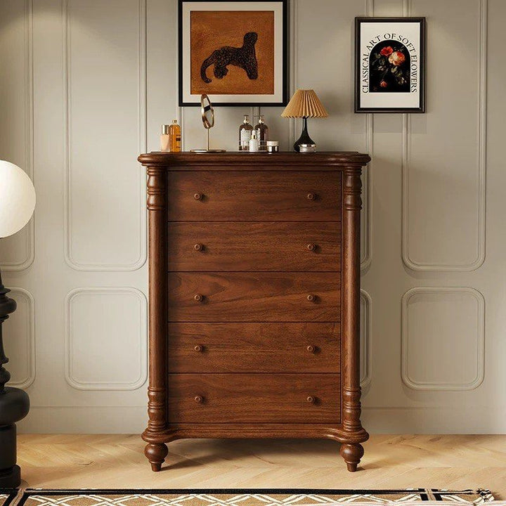 NAIN Victorian Walnut Chest Of Drawers - Radical Homes Singapore