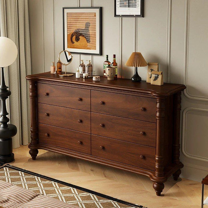 NAIN Victorian Walnut Chest Of Drawers - Radical Homes Singapore