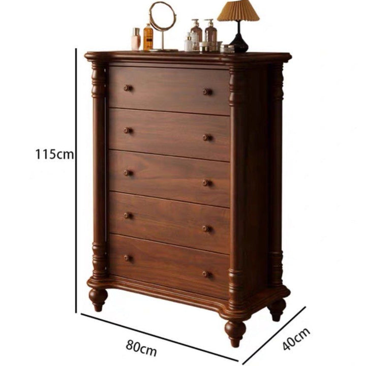 NAIN Victorian Walnut Chest Of Drawers - Radical Homes Singapore
