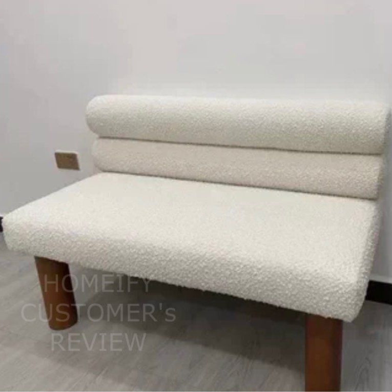 SHAYNE Modern Boucle Bench - Radical Homes Singapore