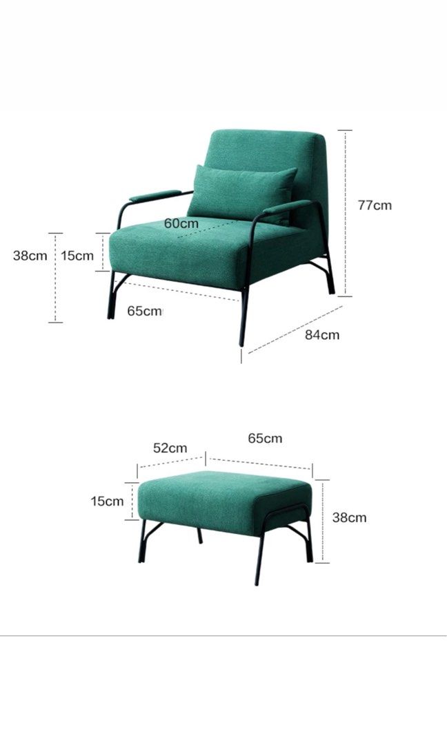 UZIO Modern Lounge Chair With Ottoman - Cassa Haus Singapore