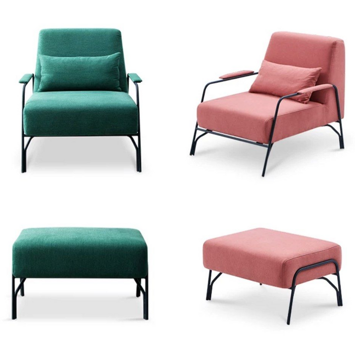 UZIO Modern Lounge Chair With Ottoman - Cassa Haus Singapore