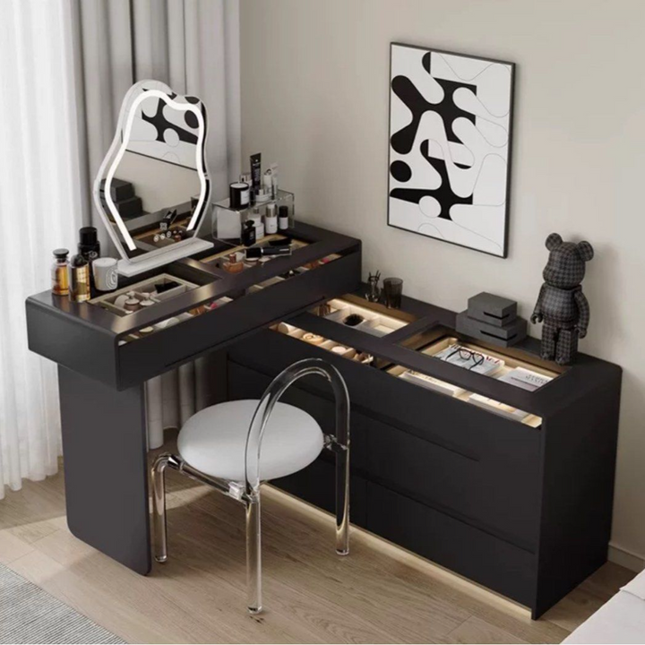 LUXEVRA Modern LED Vanity Table - Cassa Haus Singapore