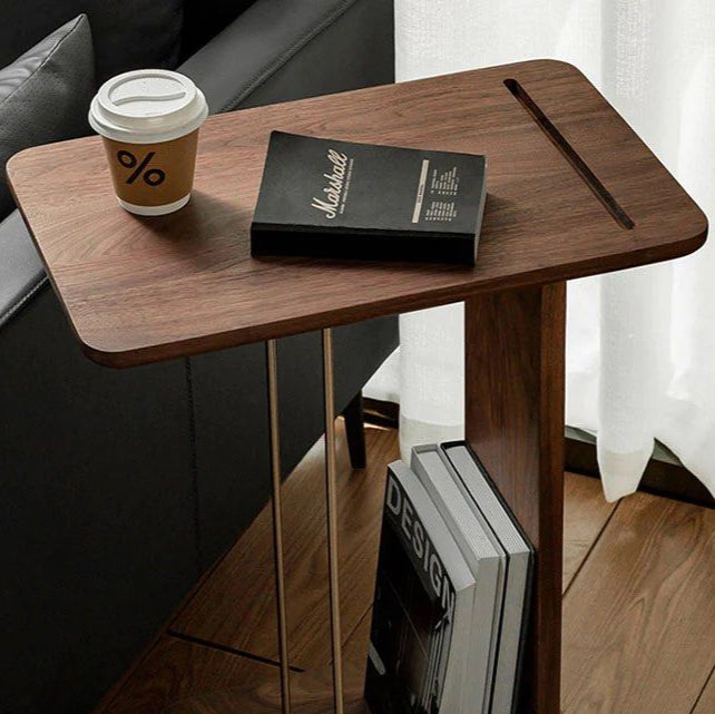 ELISABETH Solid Wood Table with Wheels - Radical Homes Singapore