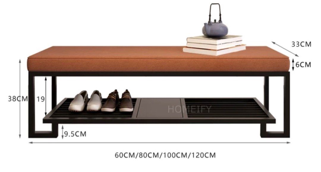 CERYS Modern Shoe Bench - Radical Homes Singapore