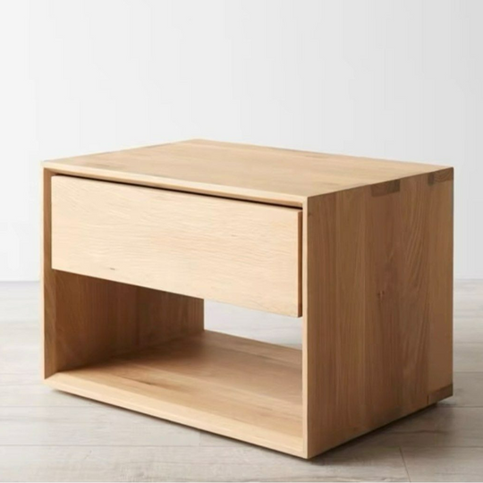 HUDSON Modern Solid Wood Bedside Table - Cassa Haus Singapore