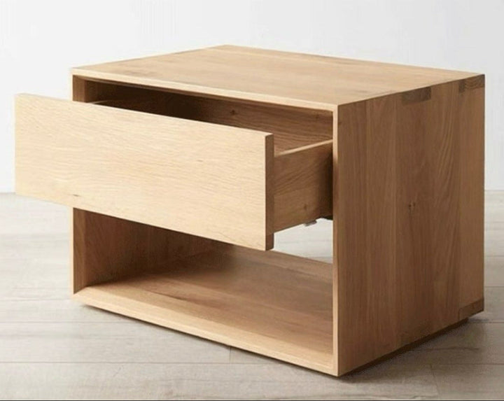 IDAHO Modern Solid Wood Bedside Table - Radical Homes Singapore