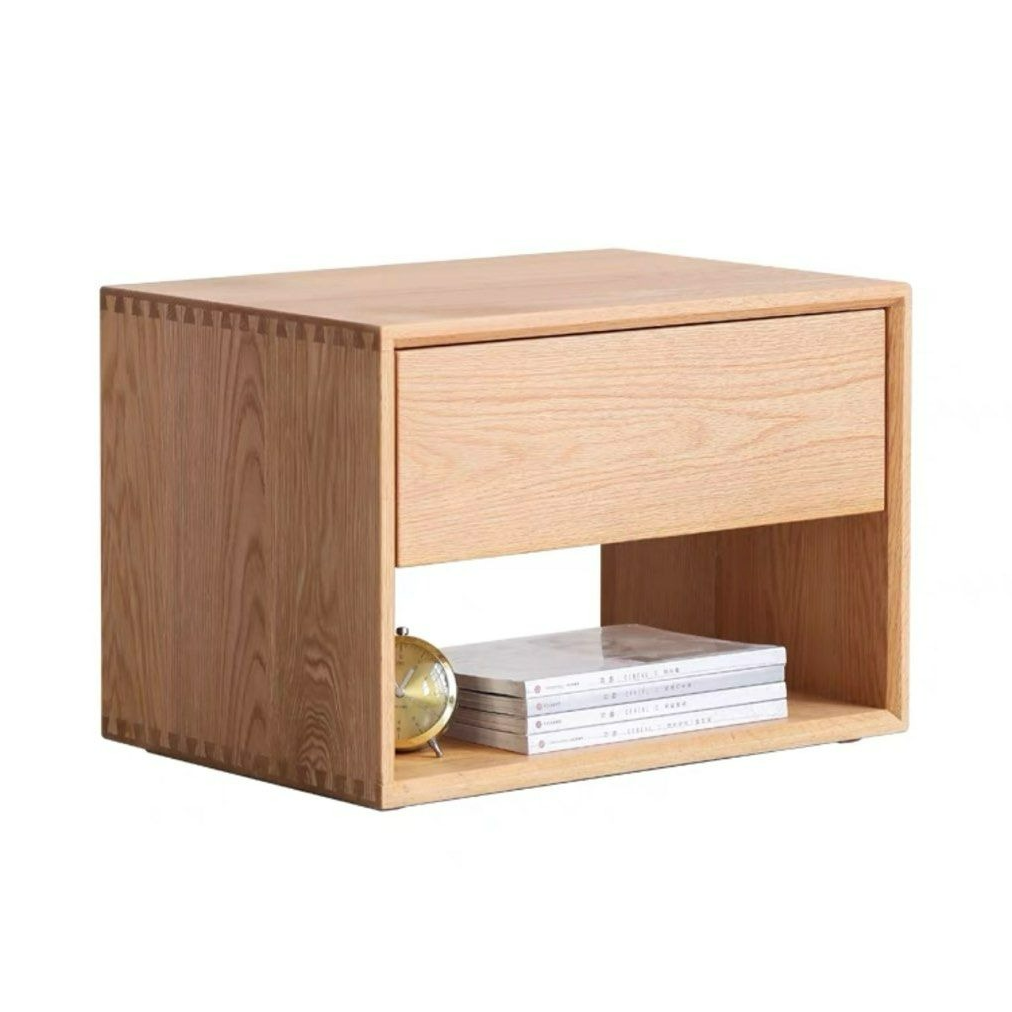 IDAHO Modern Solid Wood Bedside Table - Radical Homes Singapore