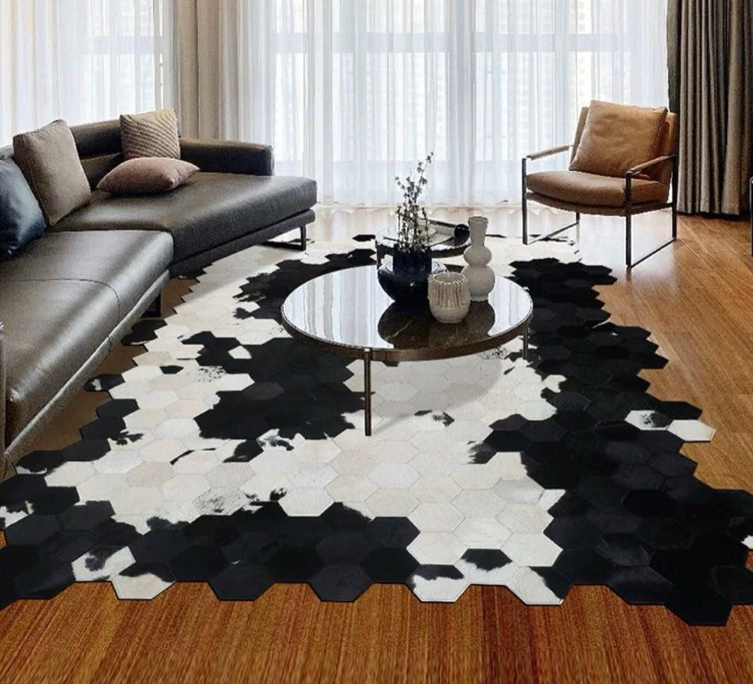 SMITH Modern Cowhide Rug - Radical Homes Singapore