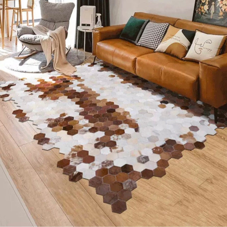 SMITH Modern Cowhide Rug - Radical Homes Singapore