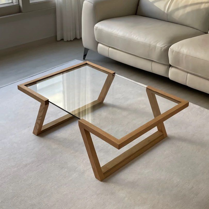 BOYLAN Modern Glass Coffee Table - Radical Homes Singapore