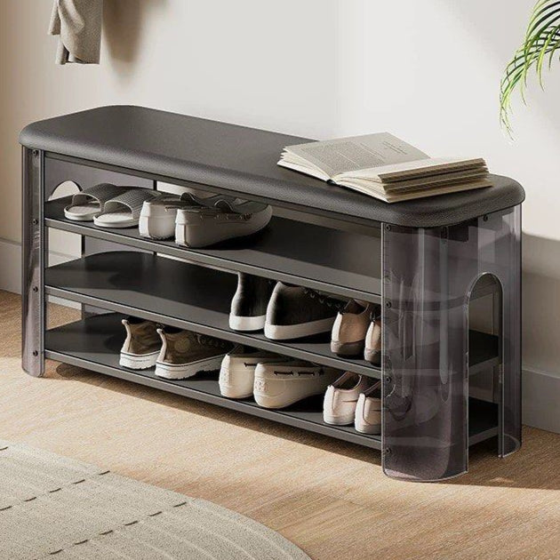 NYON Modern Leather Shoe Bench - Radical Homes Singapore