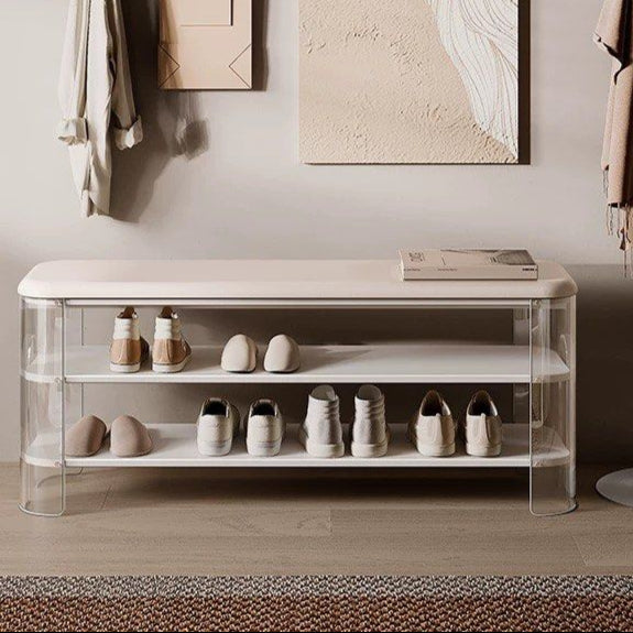 NYON Modern Leather Shoe Bench - Radical Homes Singapore