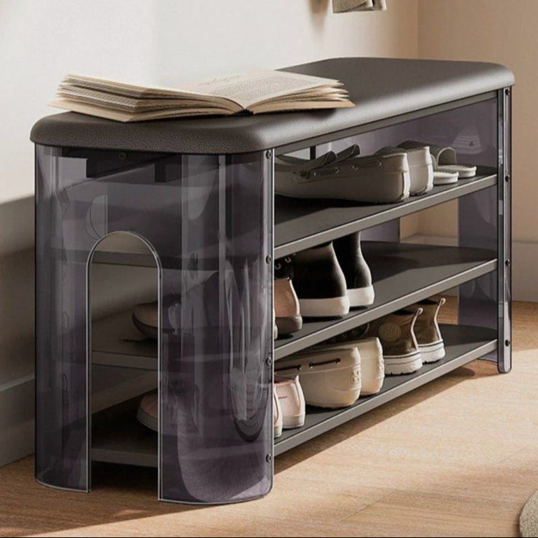 NYON Modern Leather Shoe Bench - Radical Homes Singapore