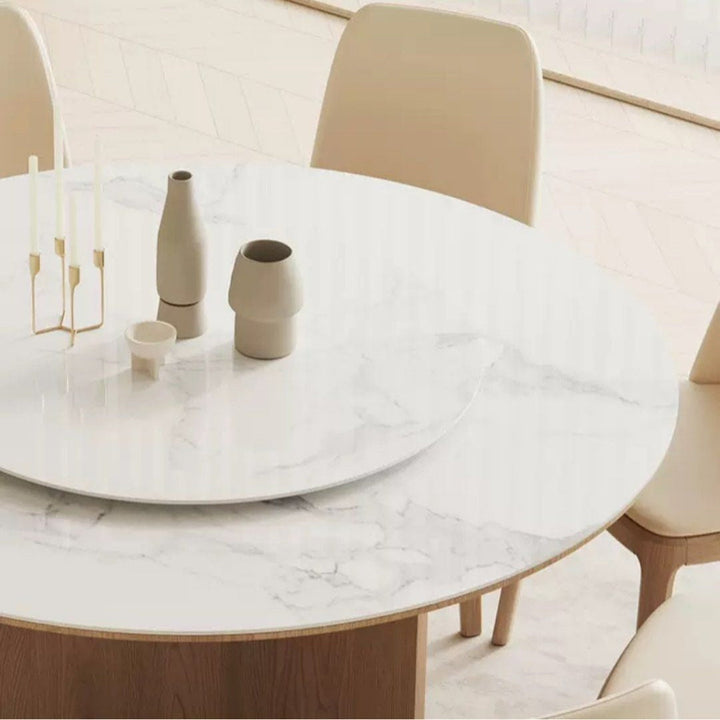 TAKAYAMA Japandi Solid Wood Round Dining Table - Radical Homes Singapore