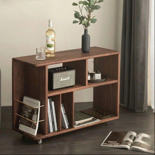 STEMON Solid Wood Sideboard with Wheels - Radical Homes Singapore