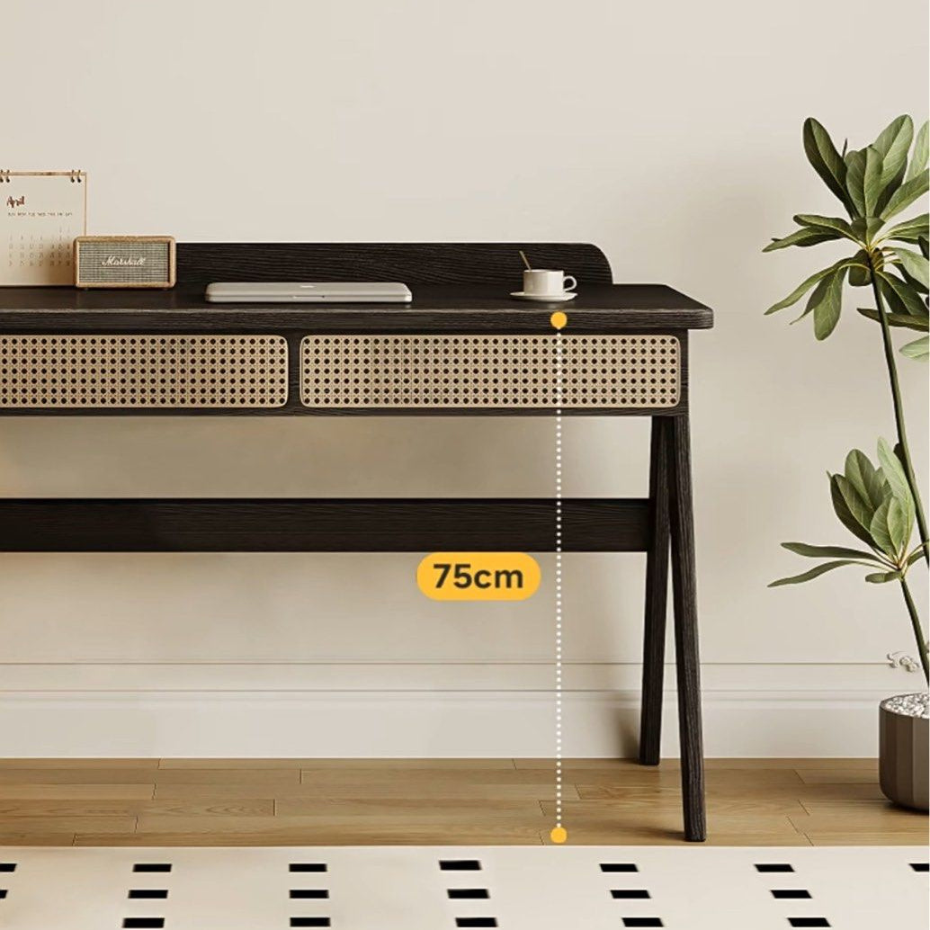SULLIVAN Rustic Solid Wood Study Desk - Radical Homes Singapore