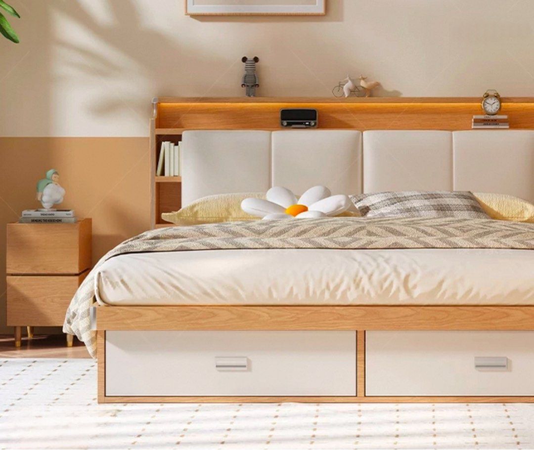 ONITE Japandi Storage Bedframe - Radical Homes Singapore