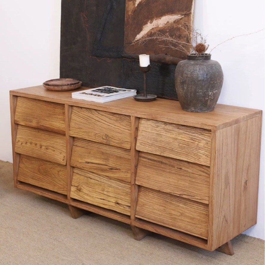 JAMIN Rustic Solid Wood Sideboard - Radical Homes Singapore