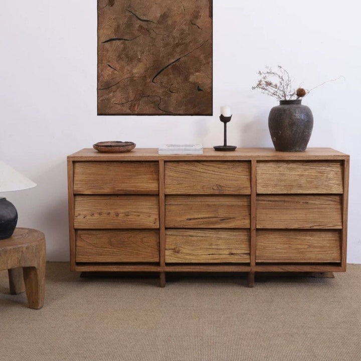JAMIN Rustic Solid Wood Sideboard - Radical Homes Singapore