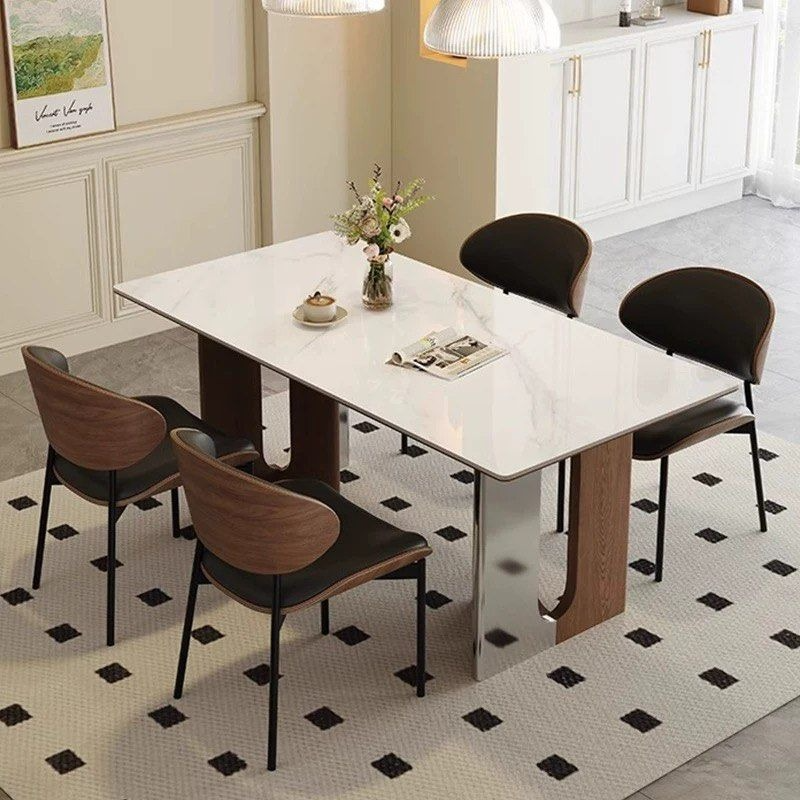 NICKO Modern Sintered Stone Dining Table - Radical Homes Singapore
