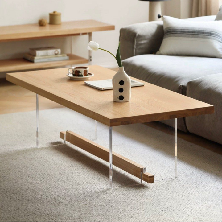 LINNEA Scandinavian Wood Coffee Table - Cassa Haus Singapore