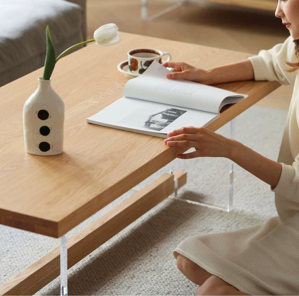 LINNEA Scandinavian Wood Coffee Table - Cassa Haus Singapore