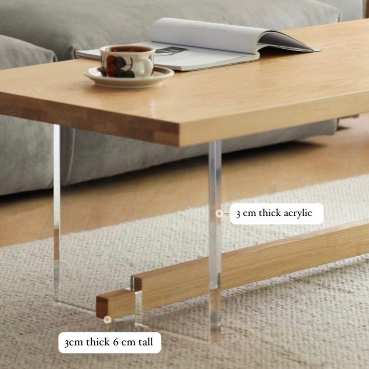 LINNEA Scandinavian Wood Coffee Table - Cassa Haus Singapore
