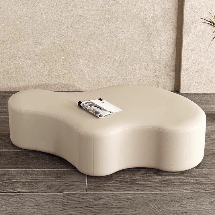 EBONY Modern Leather Ottoman - Radical Homes Singapore