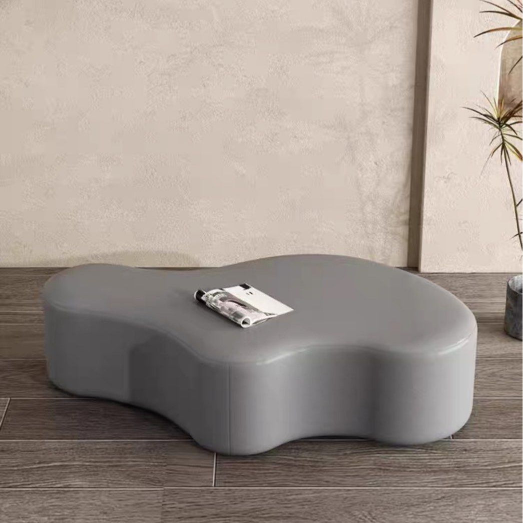 EBONY Modern Leather Ottoman - Radical Homes Singapore