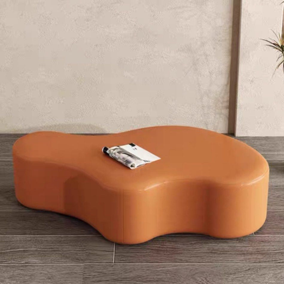 EBONY Modern Leather Ottoman - Radical Homes Singapore